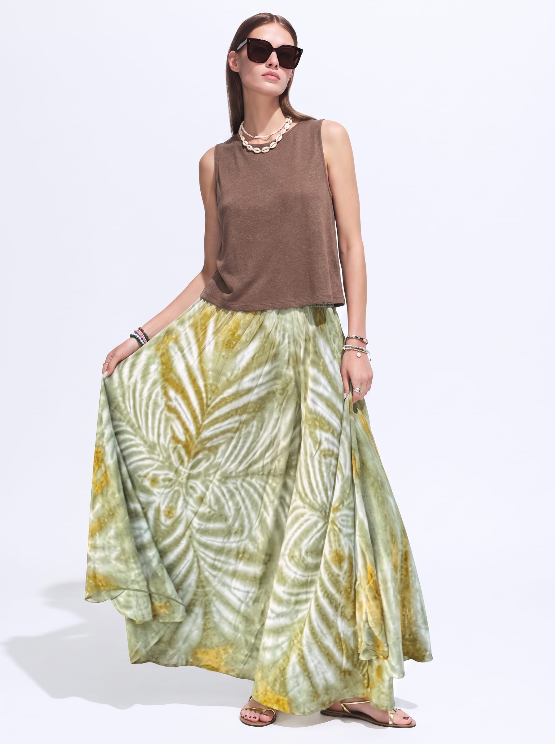 ThaiLine - Importer & Distributor of Artisan Clothing pants Matcha — Palazzo