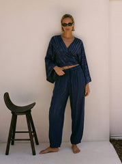 Navy Bamboo  —  Pantalón