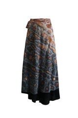 Boho Layers Wrap Skirt Sea Smoke TT
